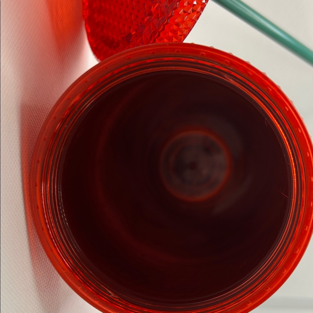 Starbucks X Disney 2021 Red and Green Tumbler with Straw - Picture 5 of 7
